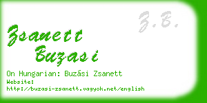 zsanett buzasi business card