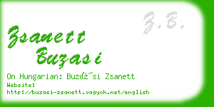 zsanett buzasi business card